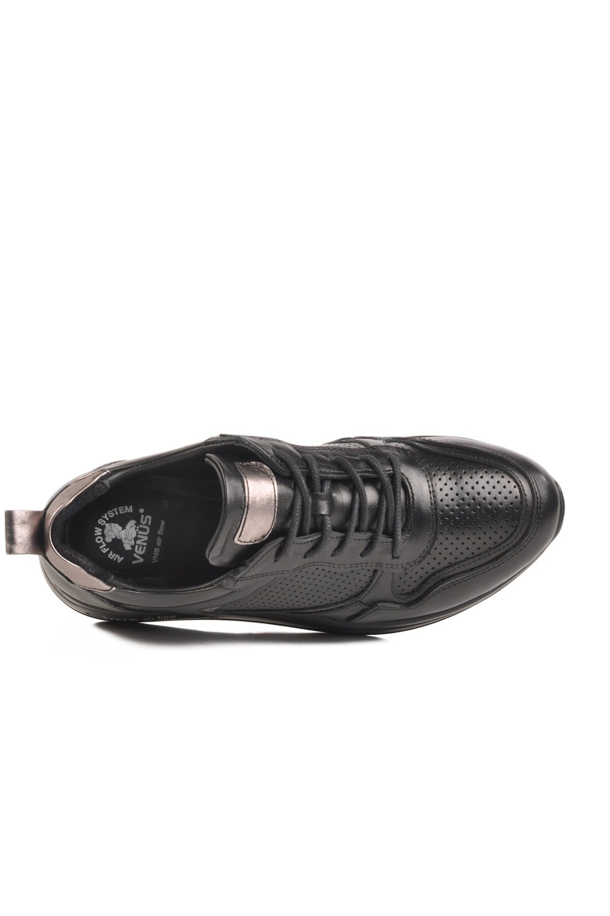 Siyah-Platin Hakiki Deri Kadın Günlük Ayakkabı 2216654Y Z