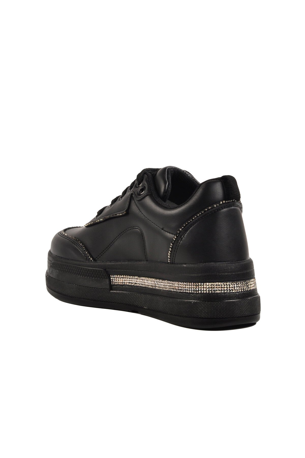 Siyah Taşlı Kadın Spor Ayakkabı 1182 Z