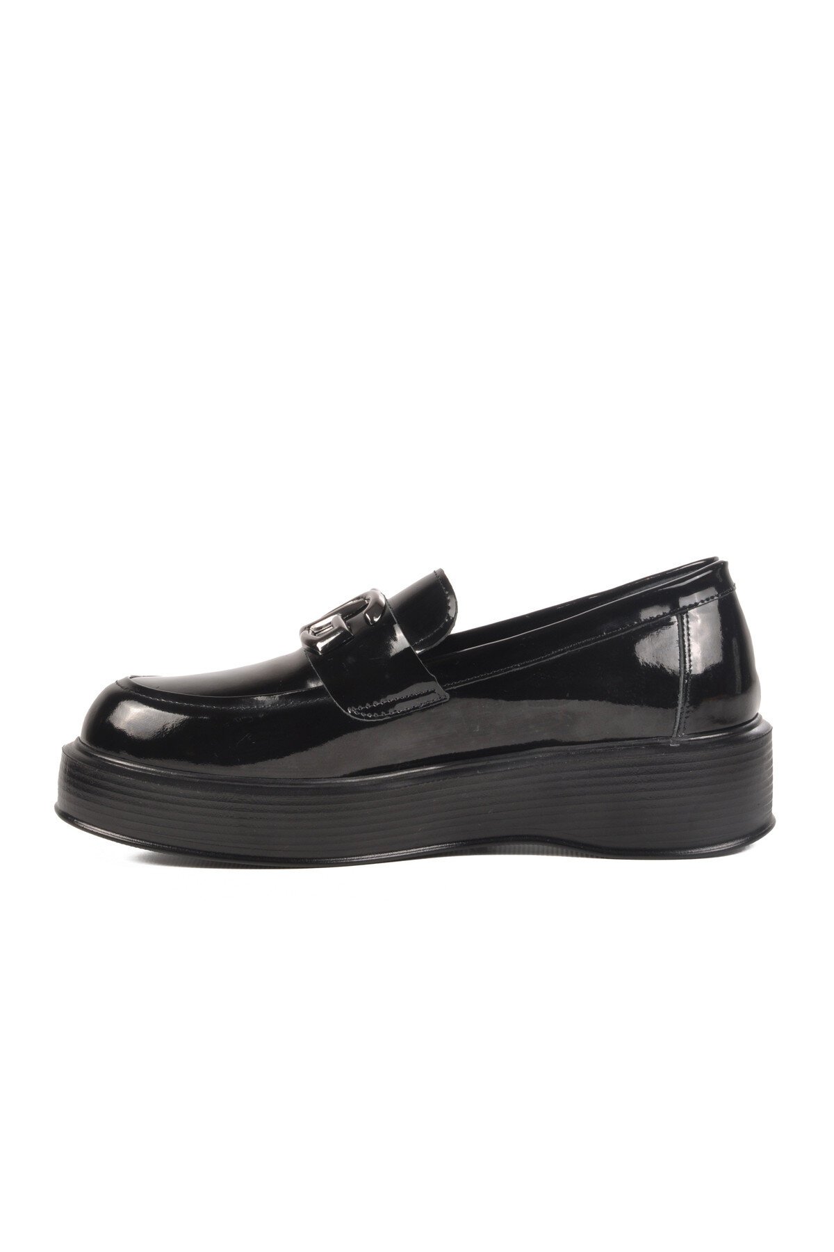 Siyah Rugan Hakiki Deri Erkek Klasik Ayakkabı Premium 2127 M