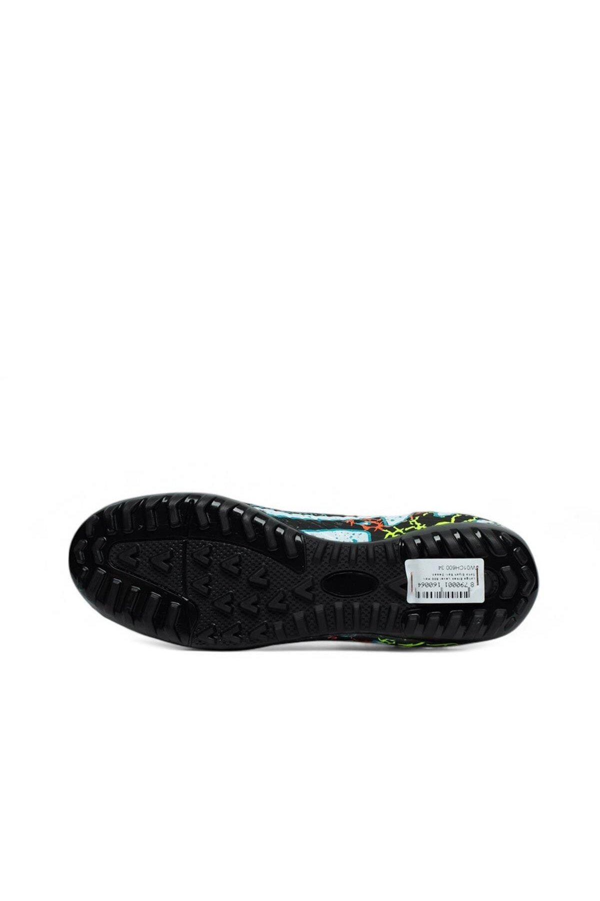 Siyah-Sarı Çoraplı Erkek Halı Saha Ayakkabısı Air 600 M