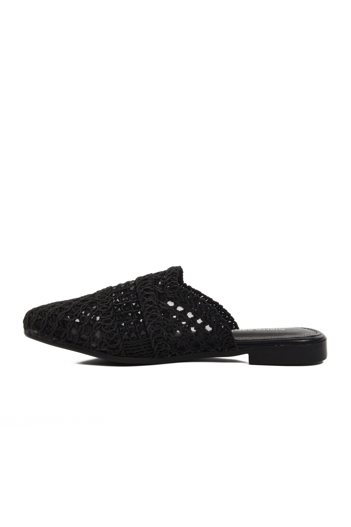 Siyah Triko Hafif Önü Kapalı Kadın Terlik PC-54712 Z
