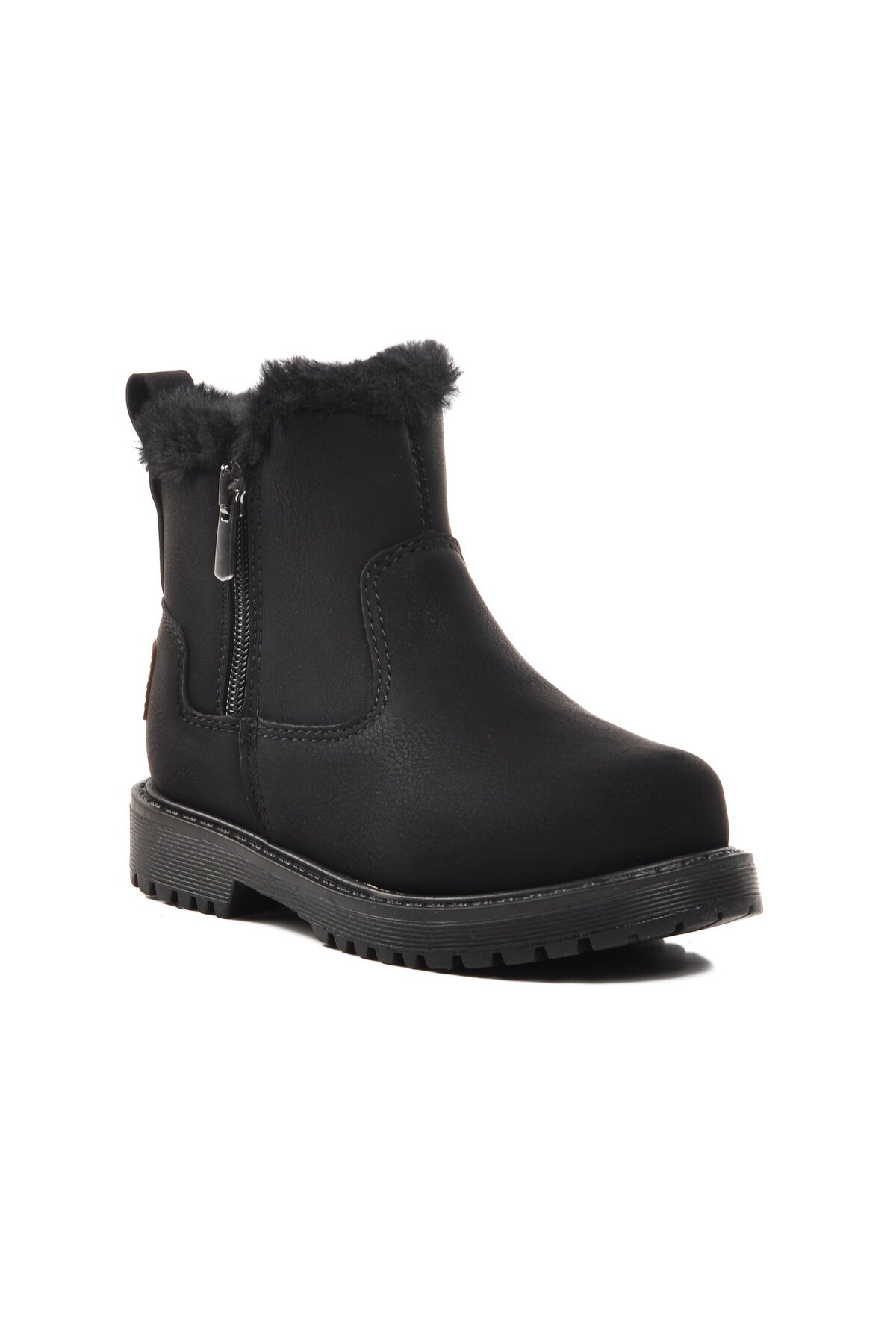 Siyah-Zümrüt Fermuarlı  Çocuk Bot 23003 P