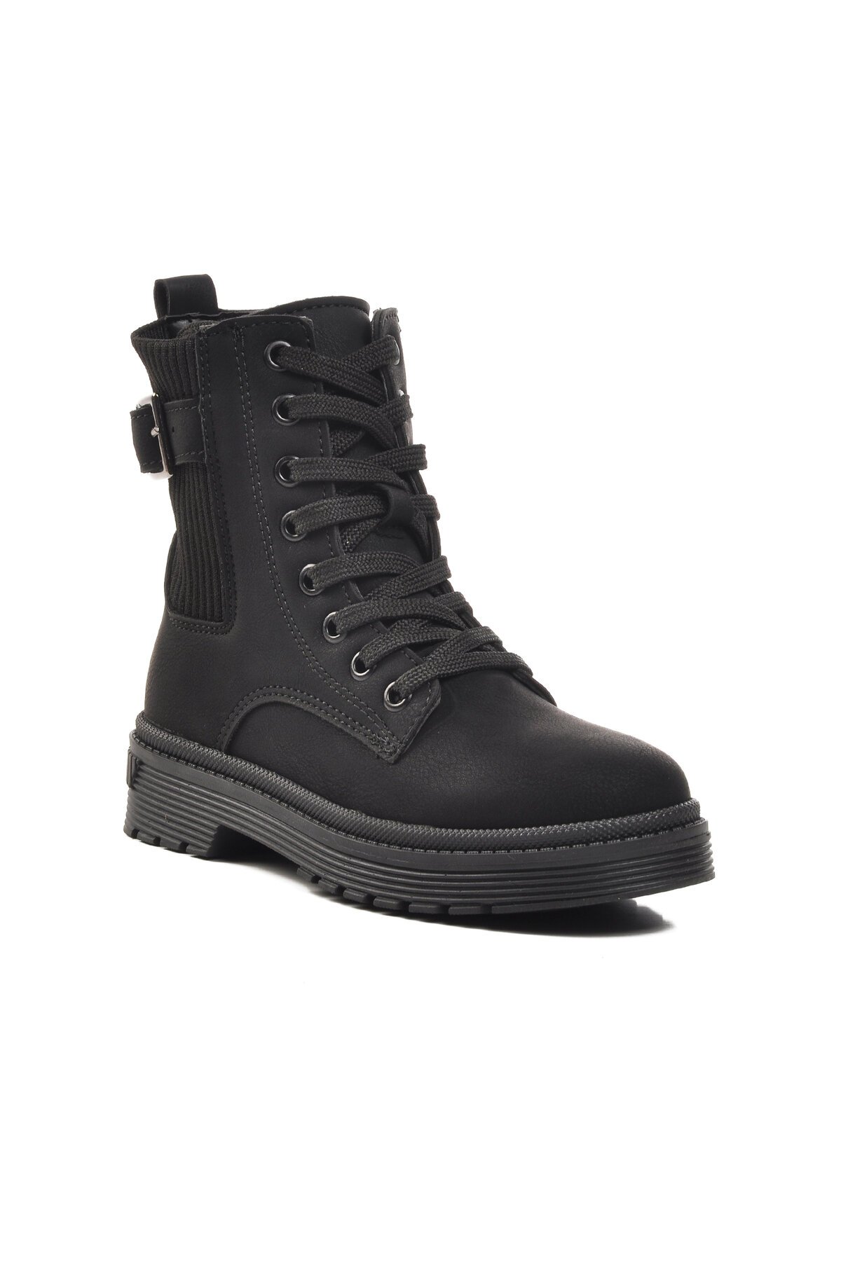 Siyah-Zümrüt Fermuarlı Çocuk Bot 24030 F