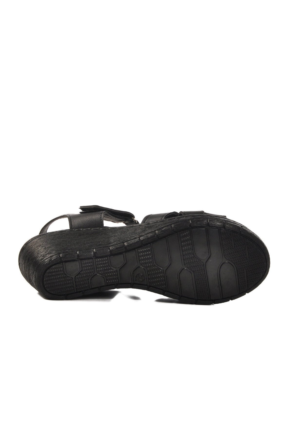 Ayakmod Siyah Kadın Sandalet DAR KALIP
