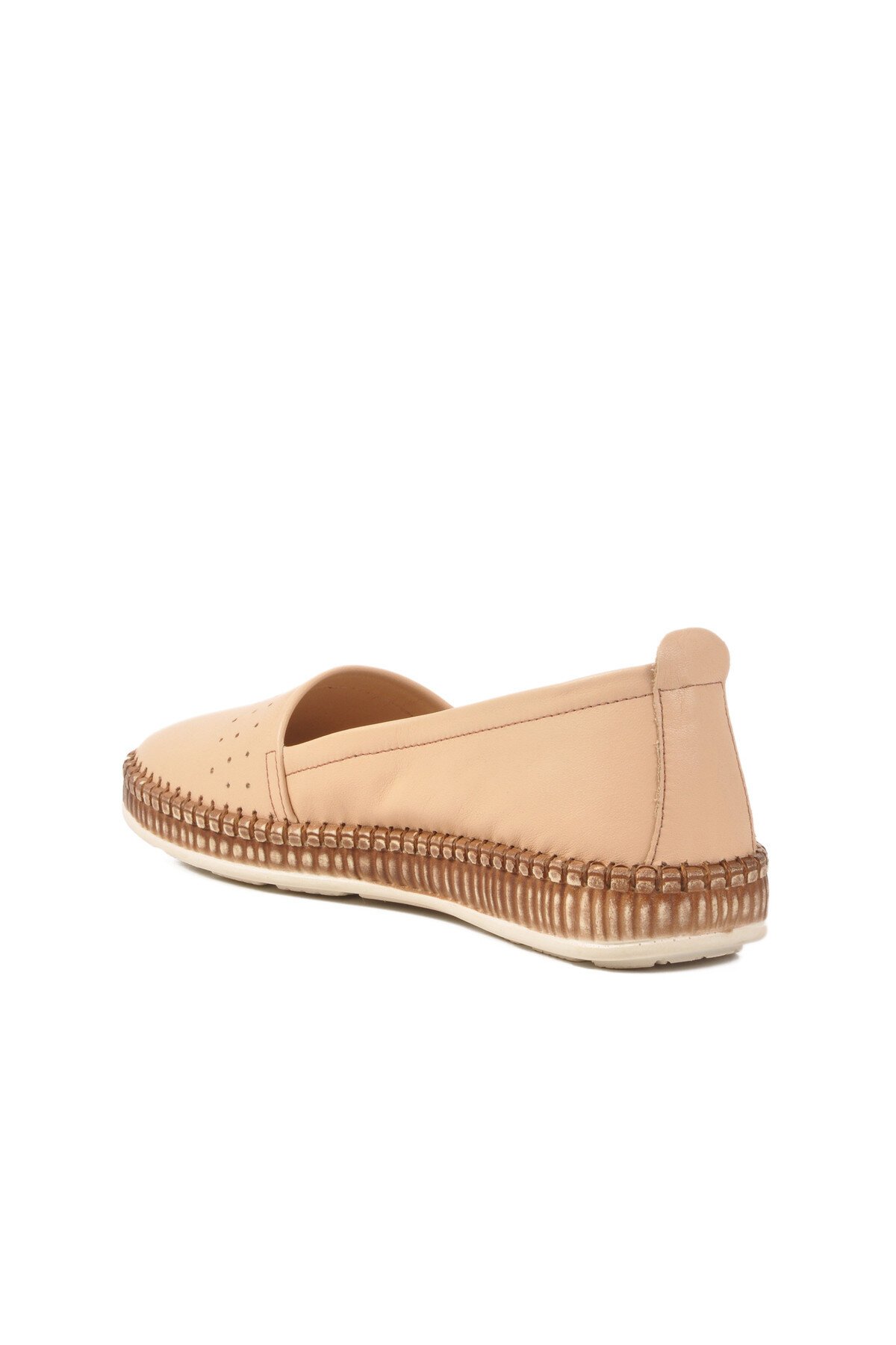 Bej Hakiki Deri Kadın Günlük Ayakkabı 231747 Z