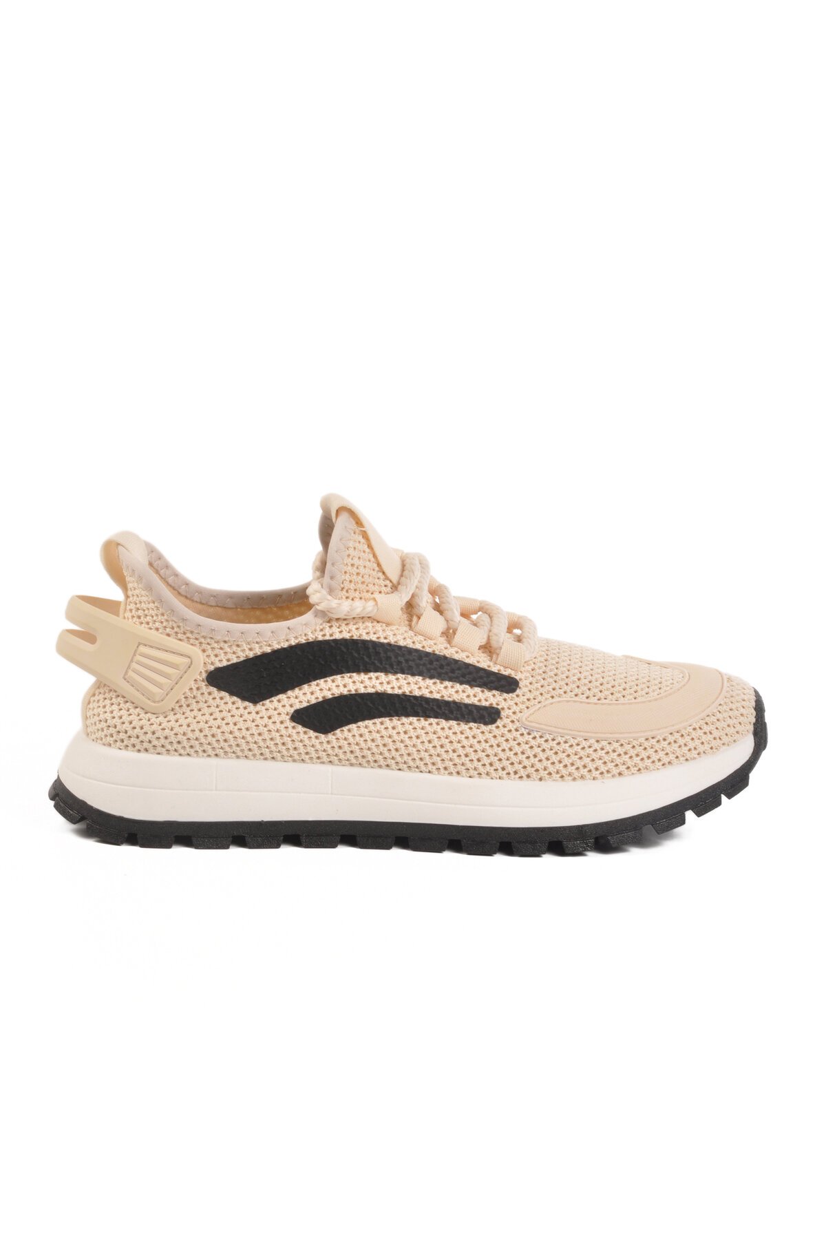 Bej-Siyah Fileli Memory Foarm Erkek Spor Ayakkabı Nepal M