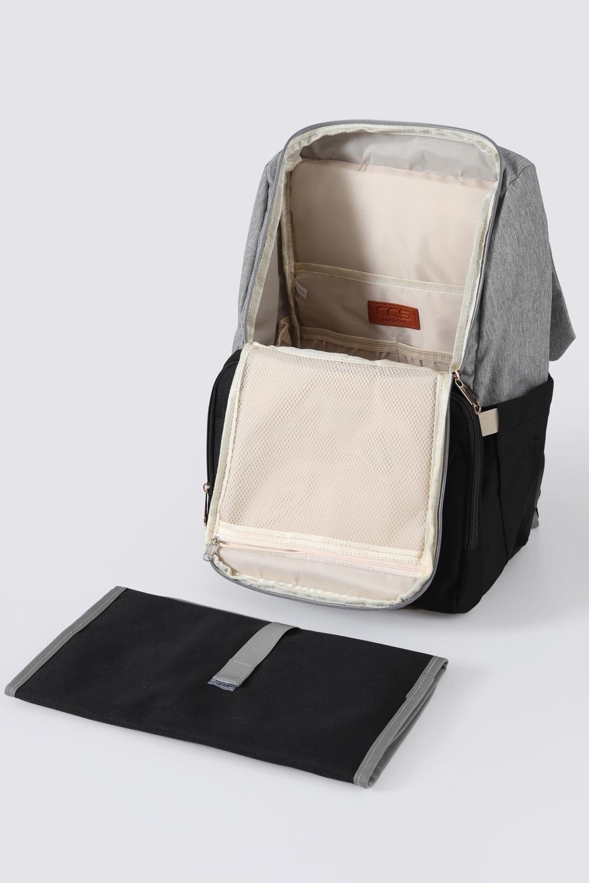 Bej-Siyah Unisex Sırt Çantası Ccs London 51768