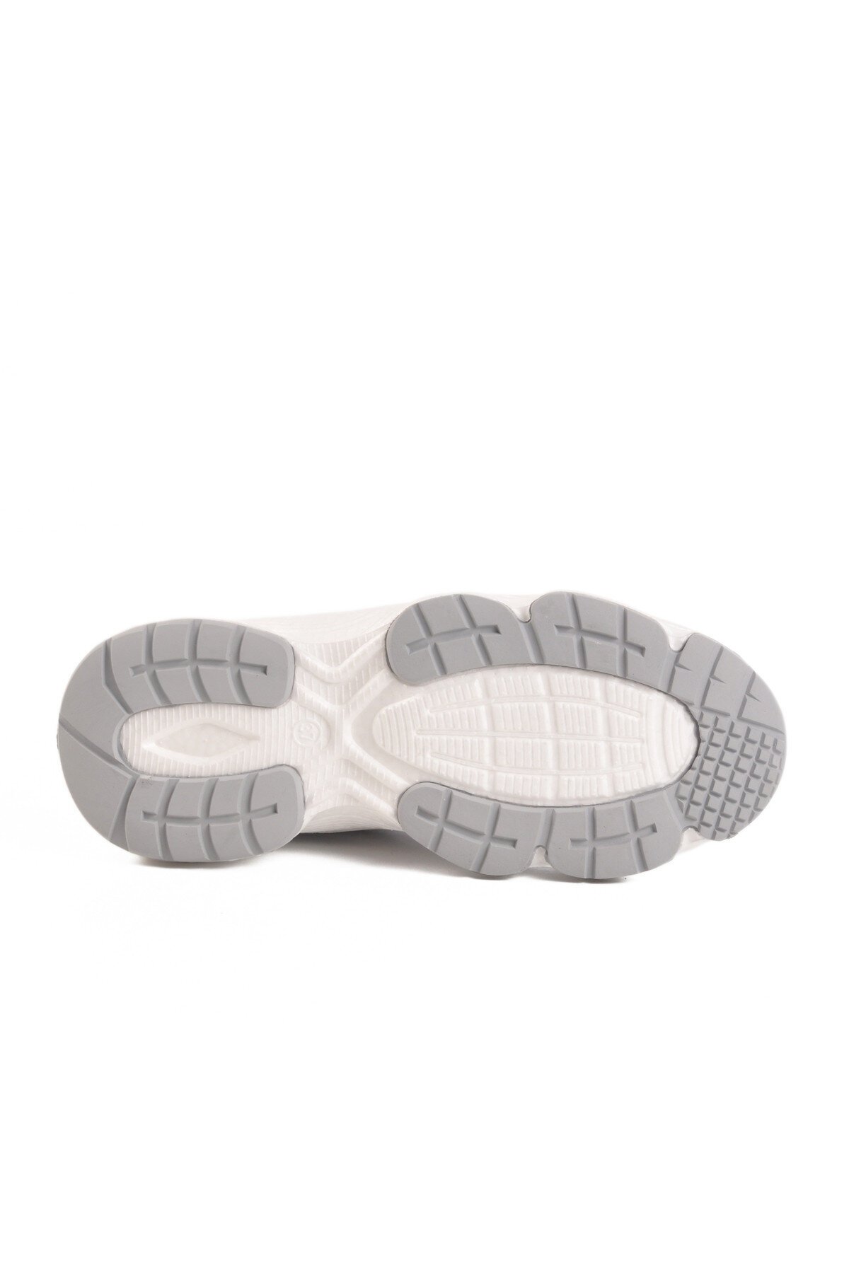 Fashion Beyaz-Gri Fileli Unisex Spor Ayakkabı Darkstep 182 G