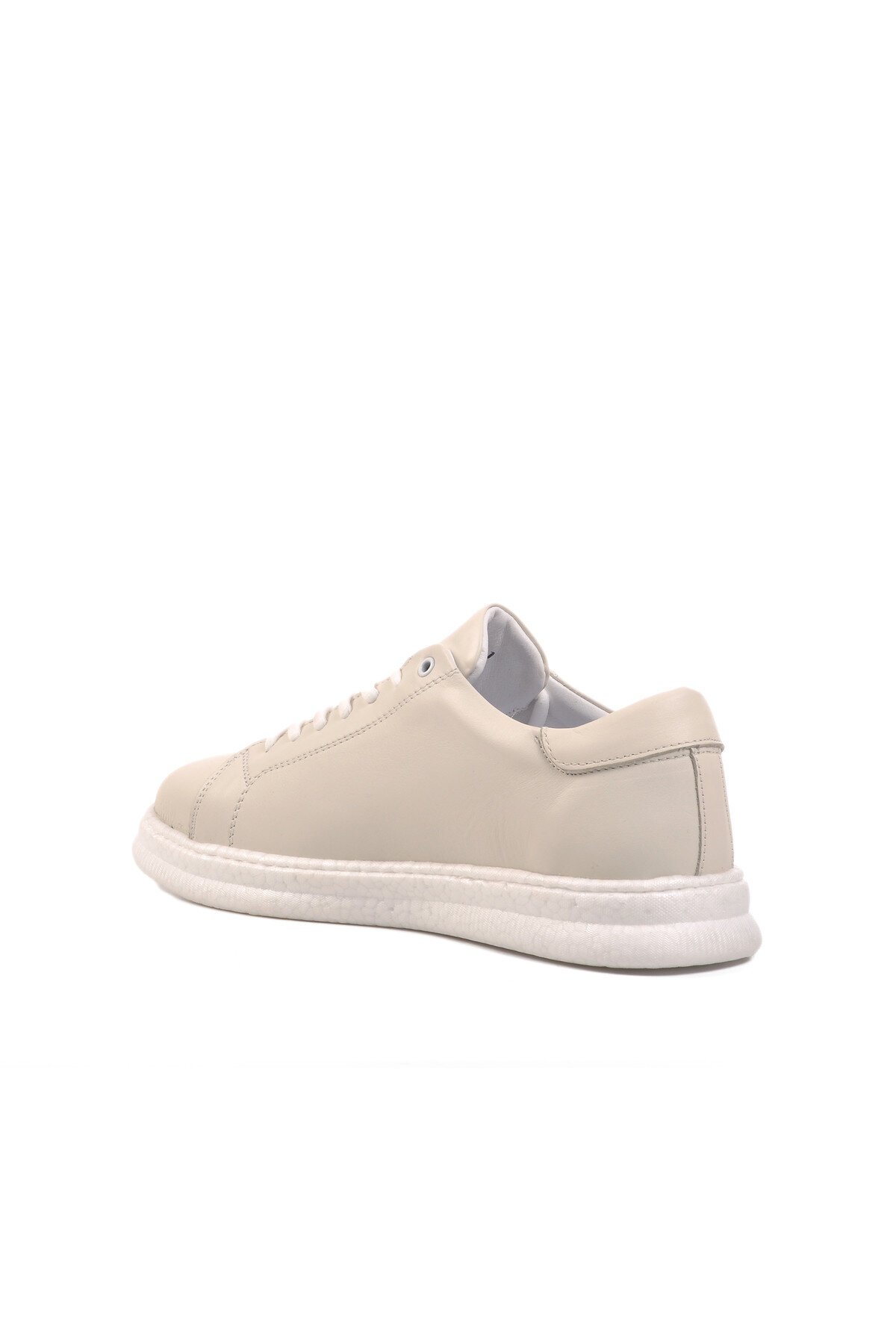 Beyaz Hakiki Deri Erkek Günlük Ayakkabı 251013 M