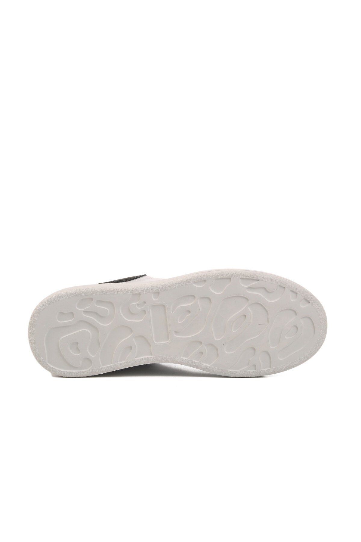 Beyaz-Siyah Hakiki Deri Erkek Sneaker Premium 02028 M