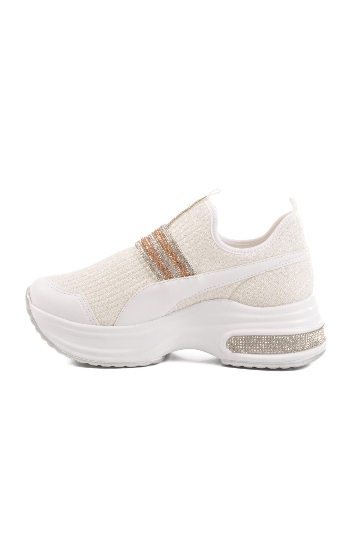 Beyaz Fileli Kadın Günlük Ayakkabı 702307 Z