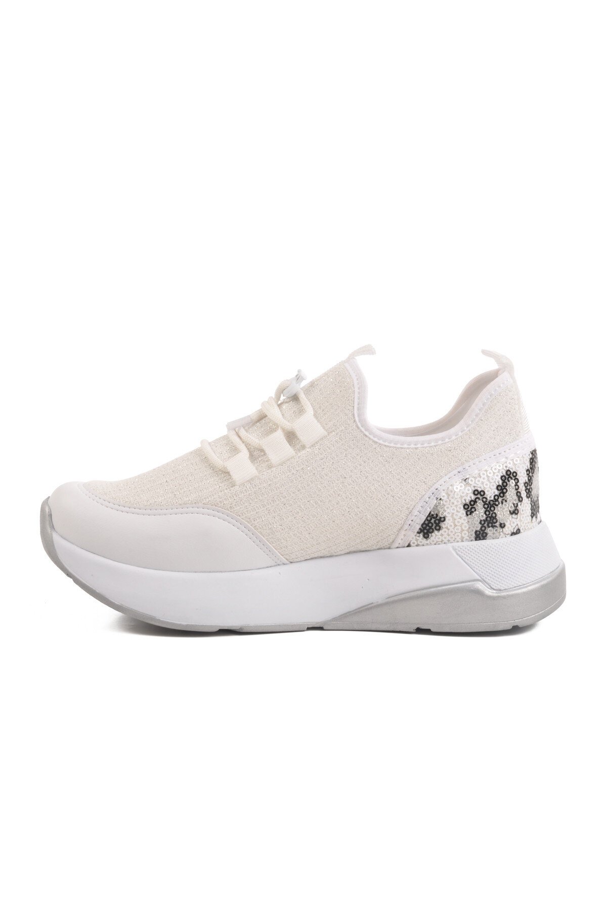 Beyaz Fileli Kadın Günlük Ayakkabı 702417 Z