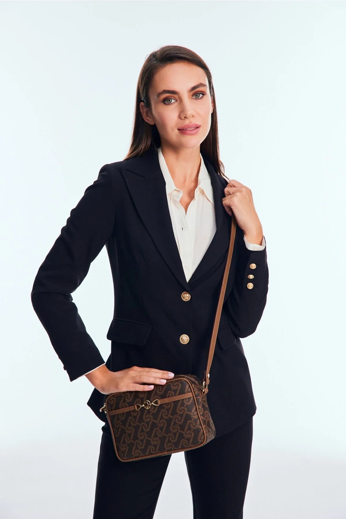 Kahve  Kadın Omuz Çantası US25103 Çanta