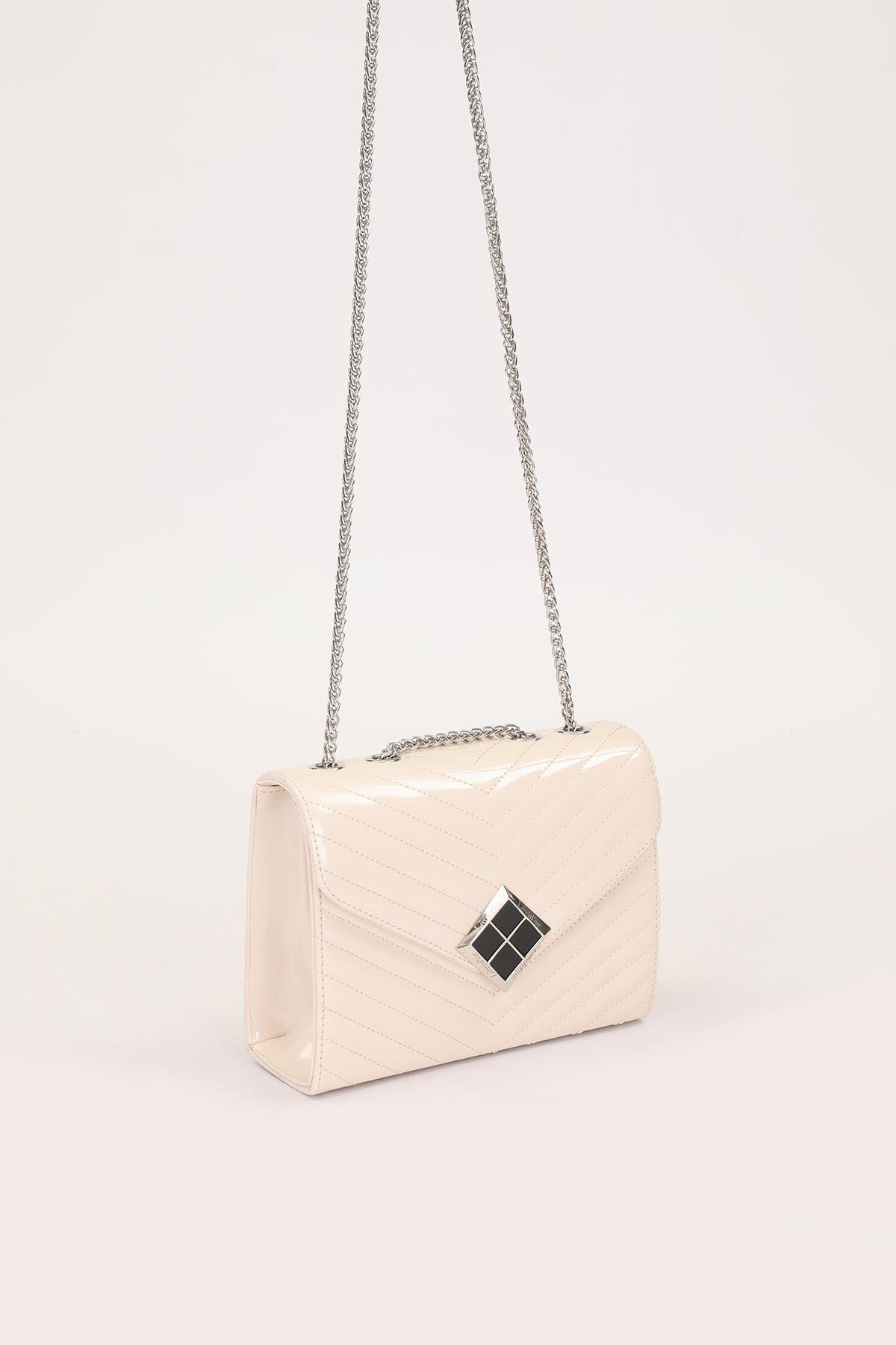 Krem Rugan  Kadın Omuz Çantası 930076 Çanta