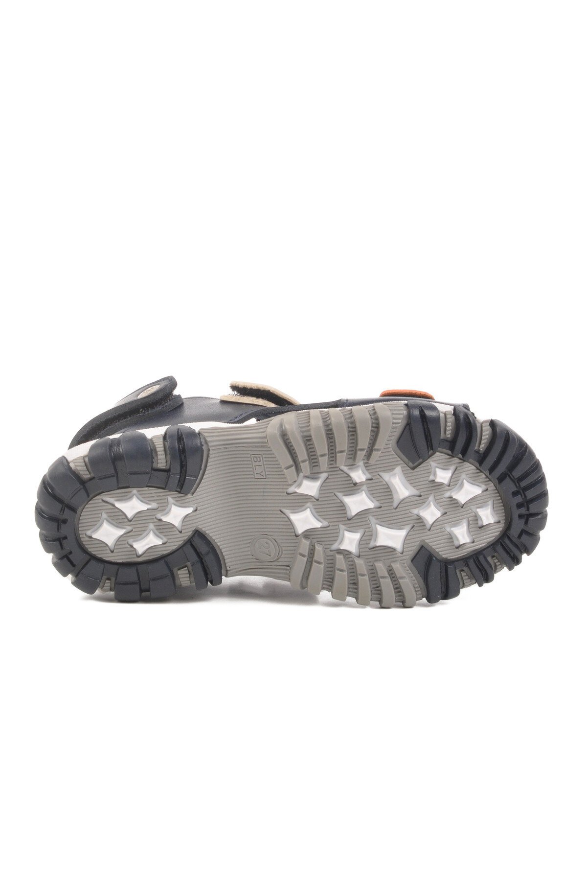 Lacivert-Bej-Turuncu Hafif Çocuk Sandalet 173110 P