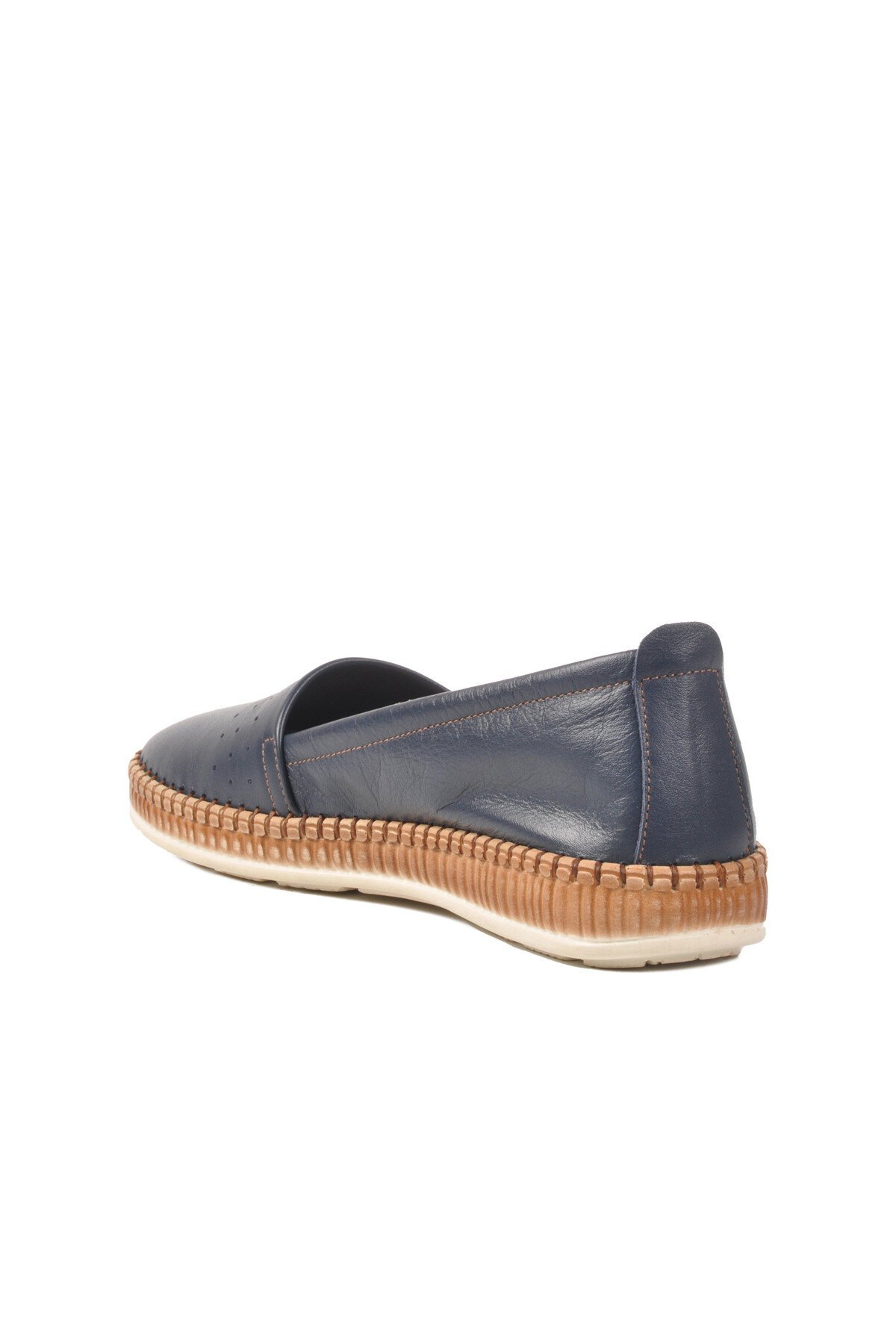 Lacivert Hakiki Deri Kadın Günlük Ayakkabı 231747 Z