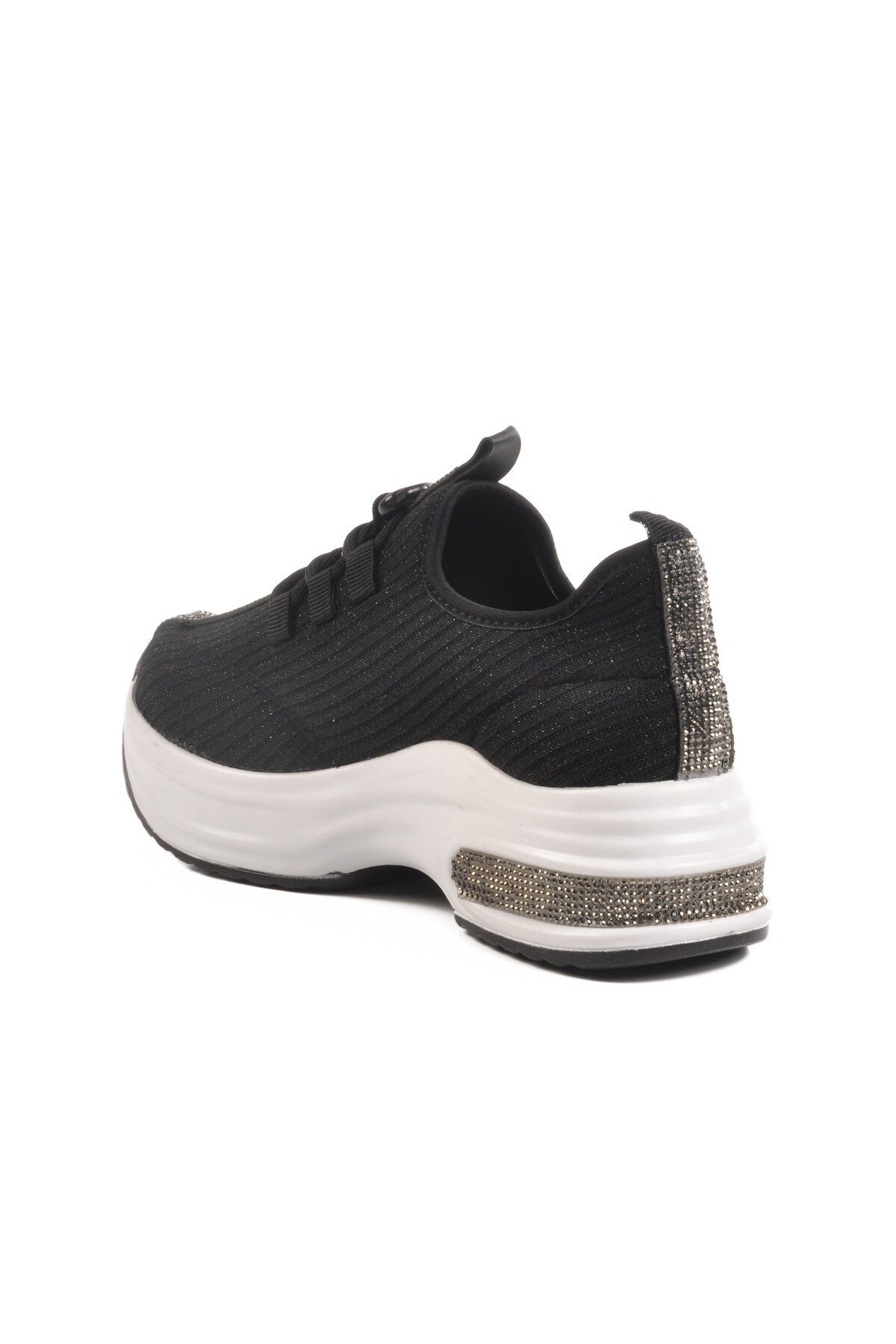 Siyah-Beyaz Fileli Kadın Günlük Ayakkabı 702322 Z