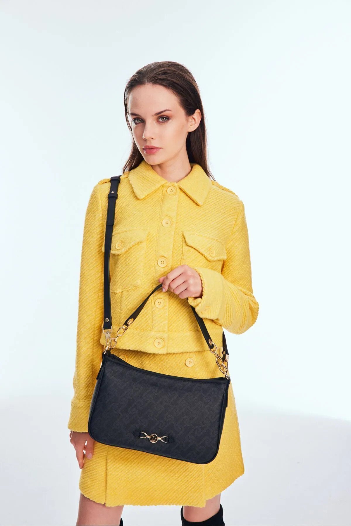 Siyah  Kadın Omuz Çantası US24507 Çanta