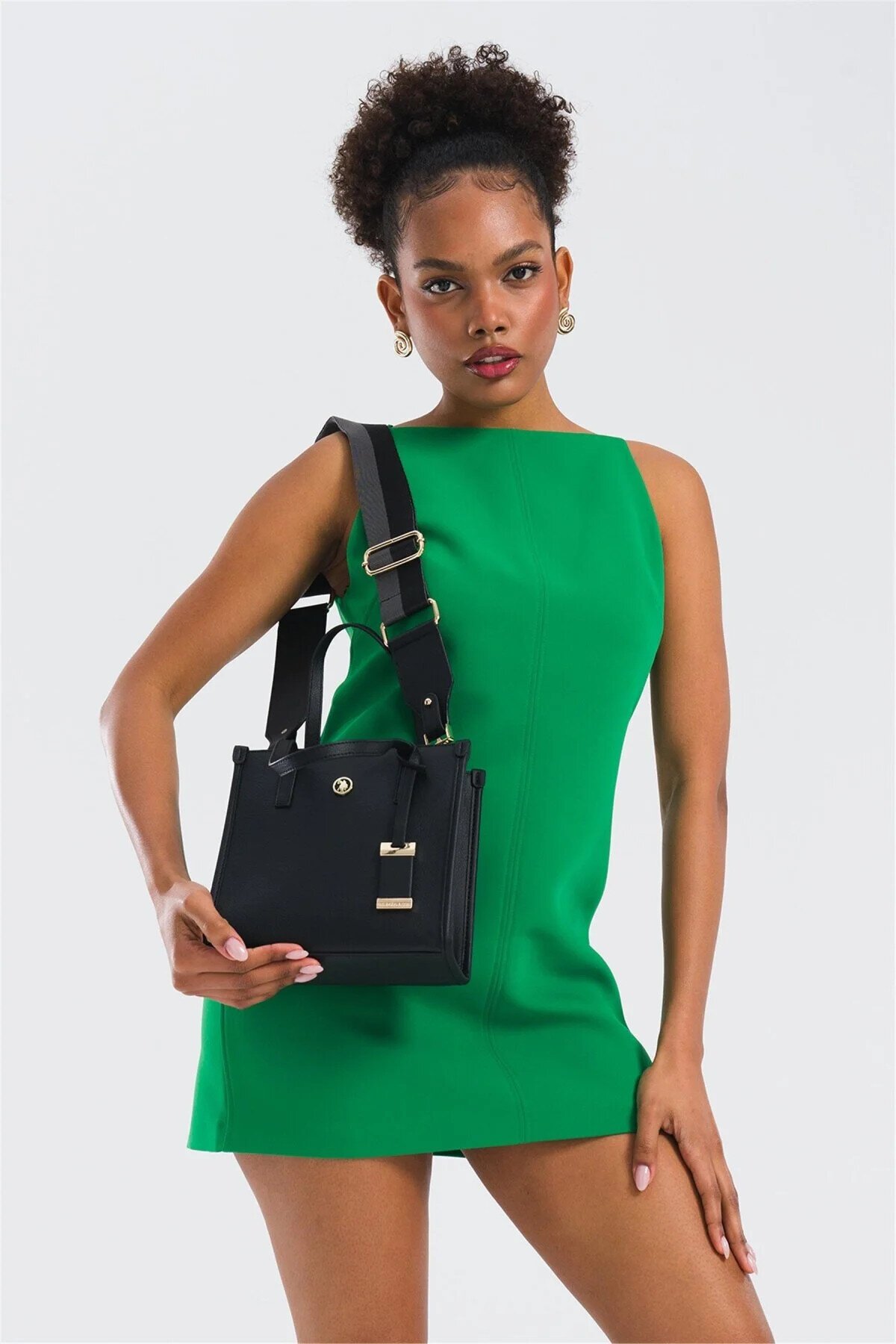 Siyah  Kadın Omuz Çantası US25139 Çanta