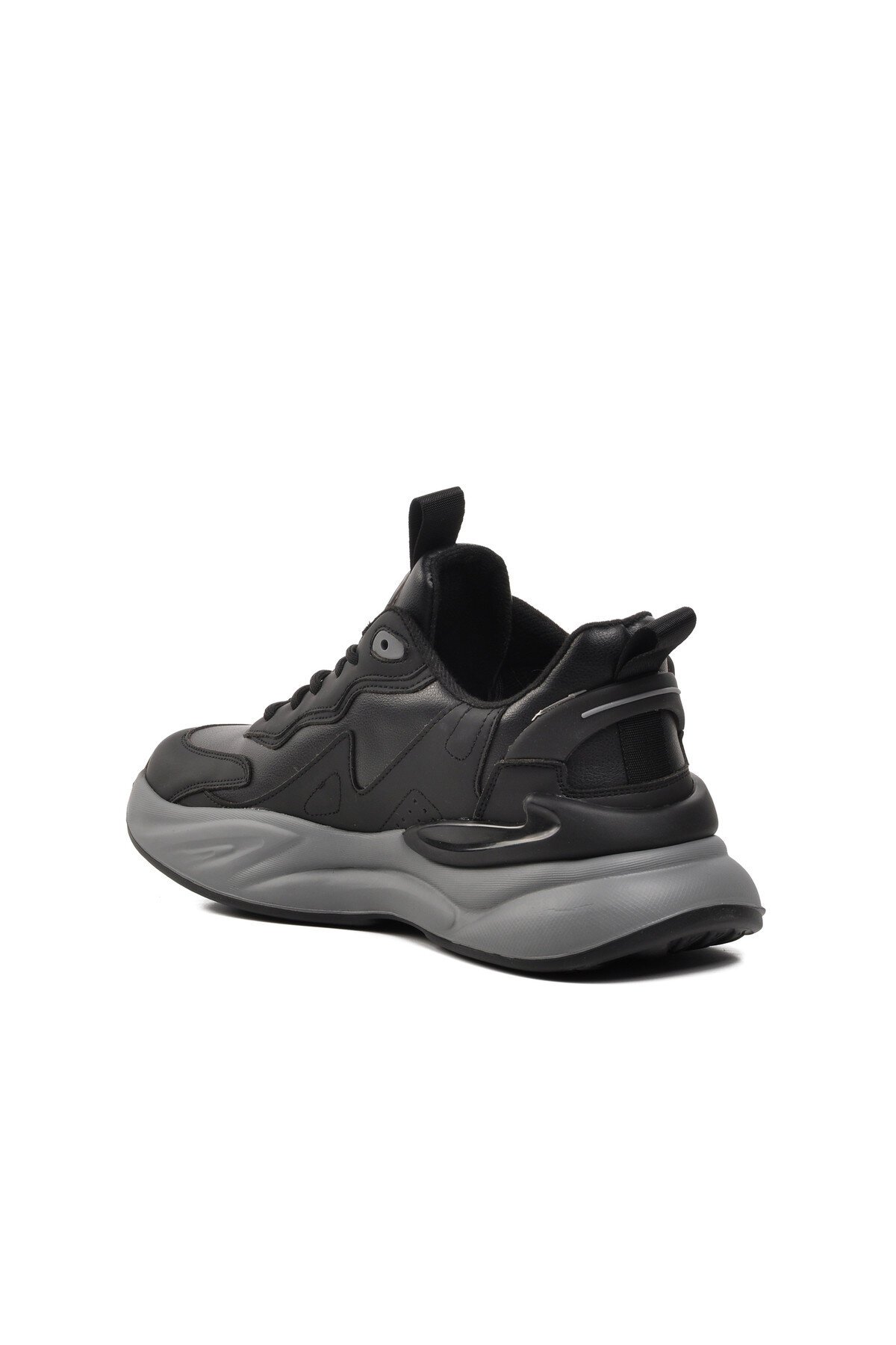 Siyah Kaymaz Taban Erkek Spor Ayakkabı