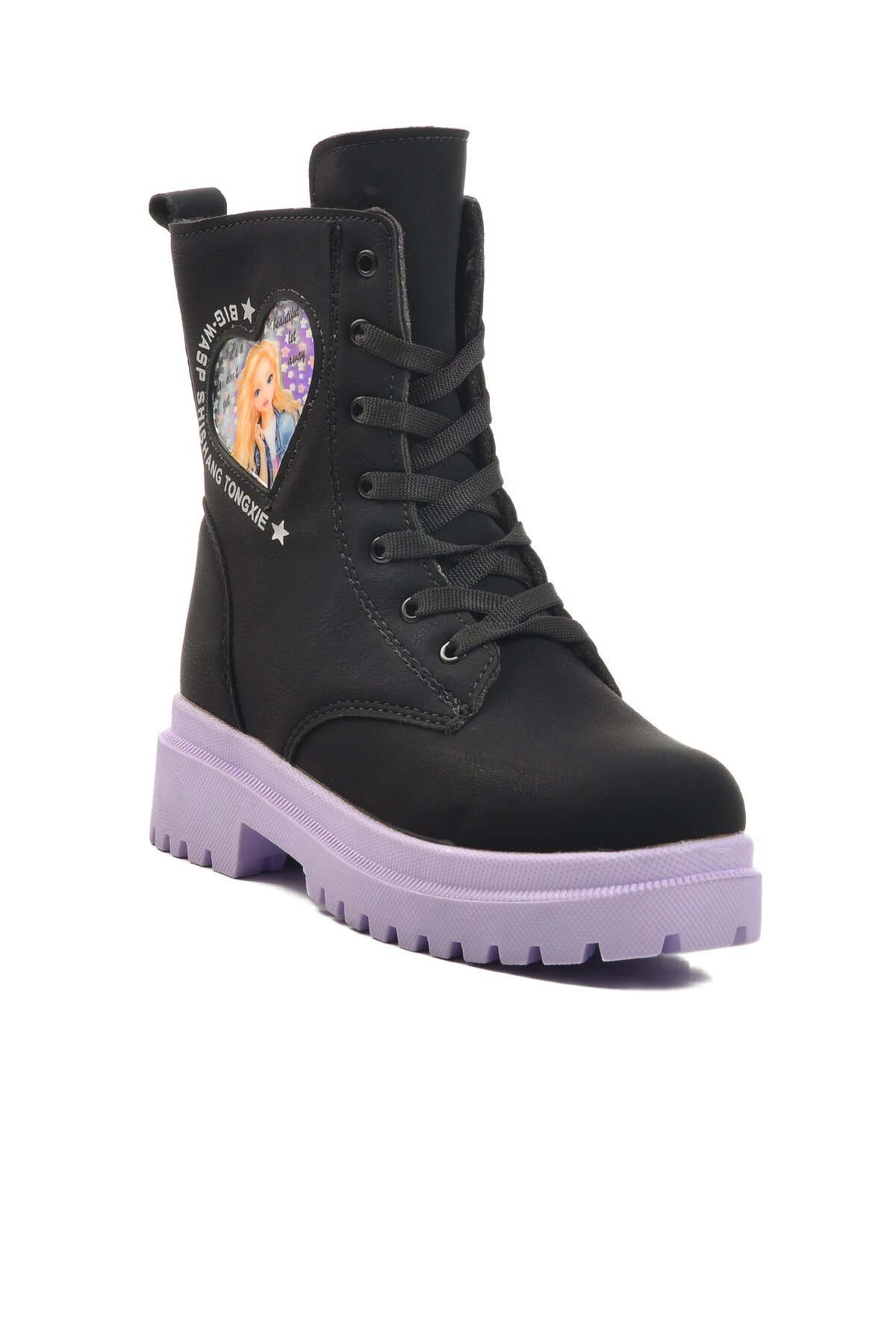 Siyah-Lila Çocuk Bot Leonis F