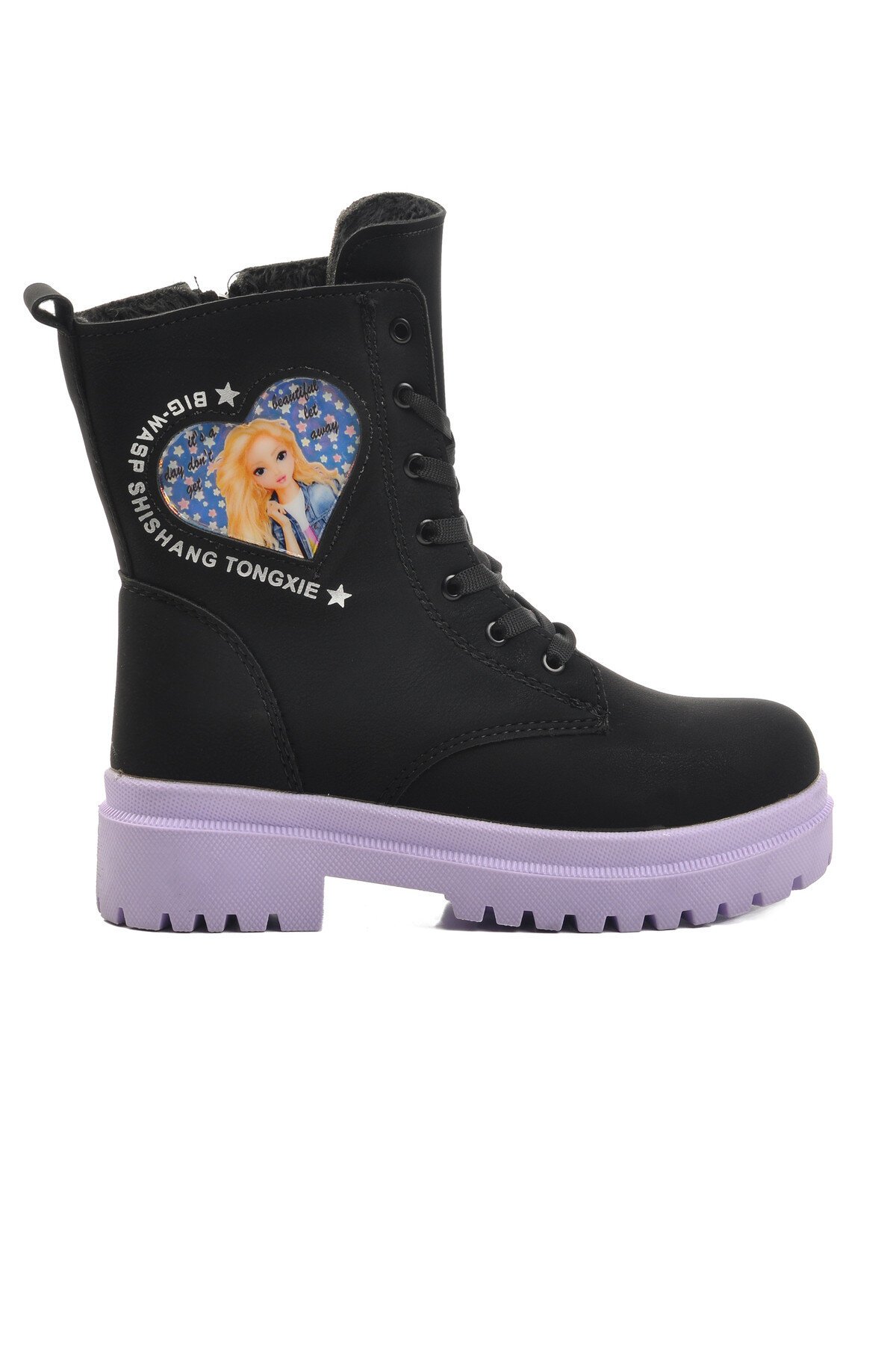 Siyah-Lila Çocuk Bot Leonis F