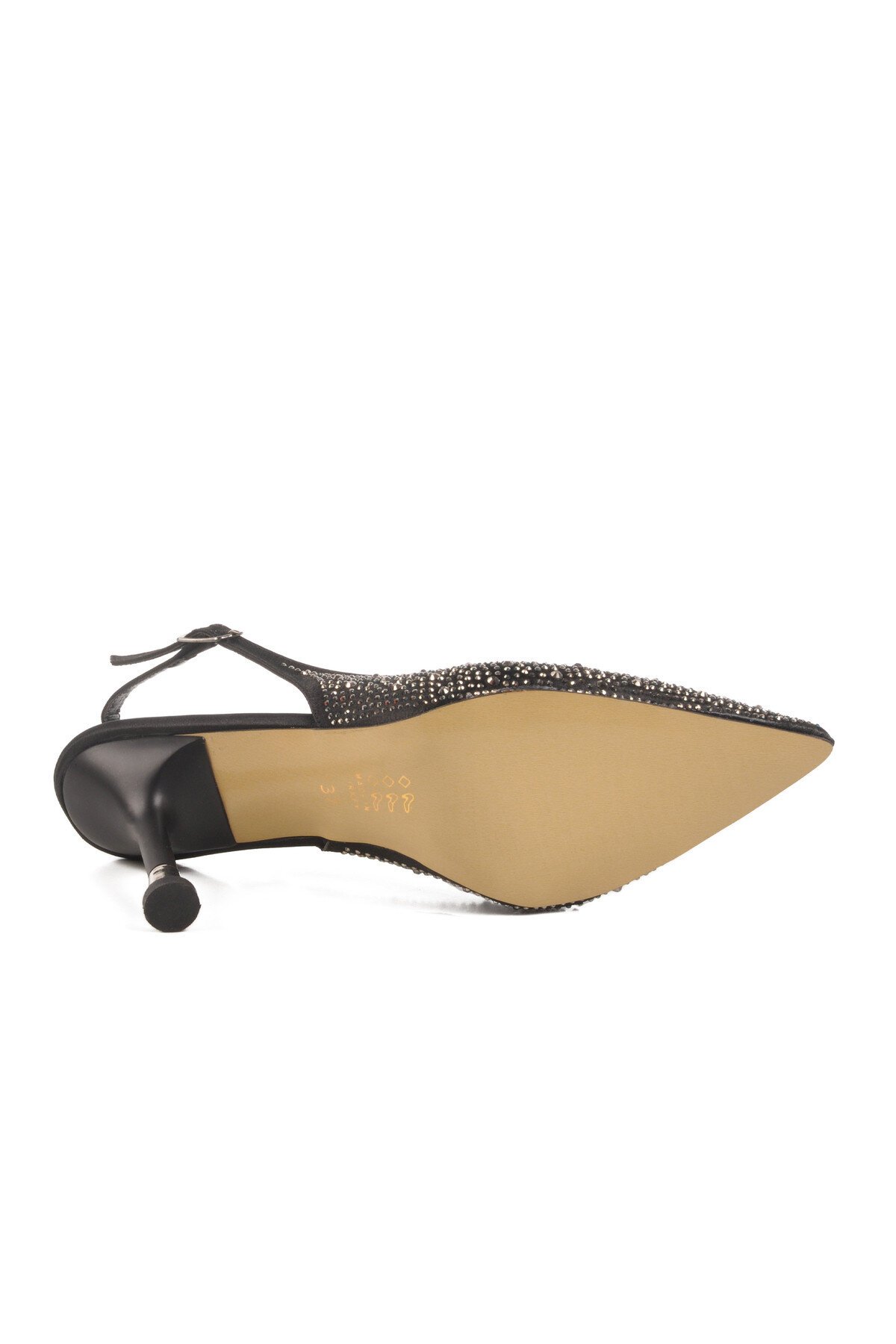 Siyah İnce Topuklu Kadın Abiye Ayakkabı Florin T-101 Z