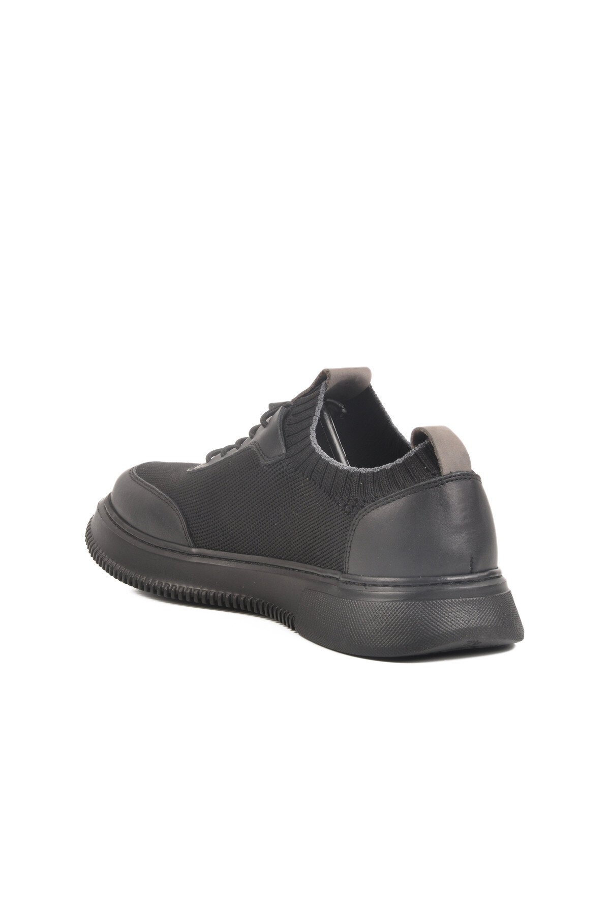 Siyah Fileli Erkek Günlük Ayakkabı Lion LO02255-F412 M