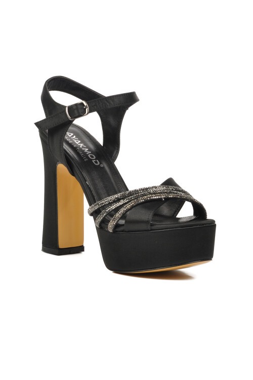 Ayakmod Siyah Kadın Abiye Ayakkabı