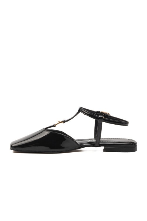 Ayakmod Siyah Kadın Babet