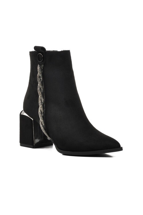 Ayakmod Siyah Süet Kadın Bot