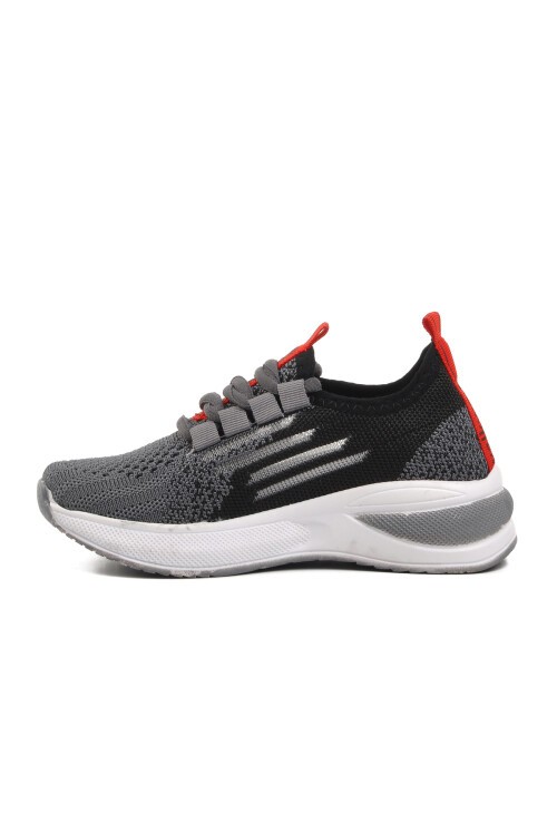 Walkway Füme-Siyah-Kırmızı Çocuk Spor Ayakkabı