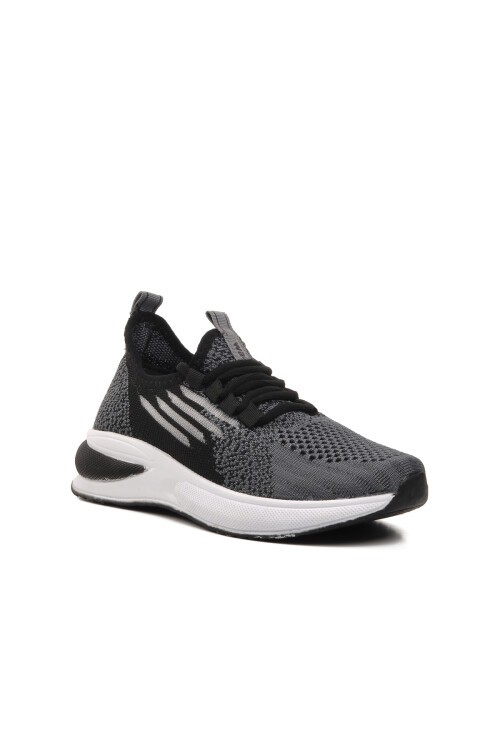 Walkway Siyah-Beyaz-Füme Çocuk Spor Ayakkabı