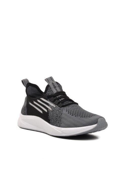Walkway Siyah-Beyaz-Füme Unisex Spor Ayakkabı