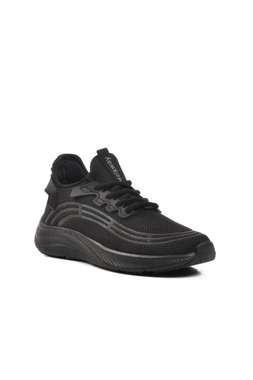 Walkway Siyah-Siyah Erkek Spor Ayakkabı