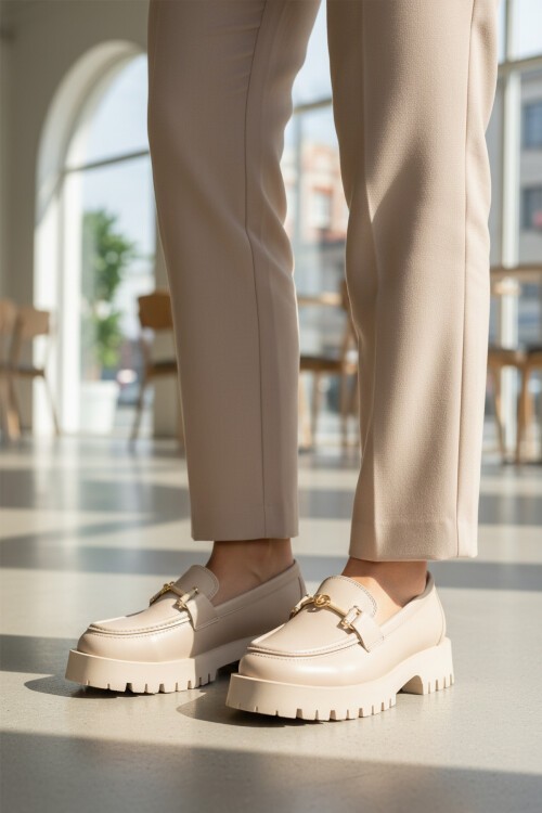 Bej Cilt Kadın Günlük Ayakkabı 547825 Z