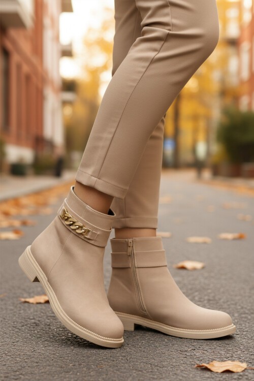 Bej İçi Polarlı Kadın Bot 636182 Z