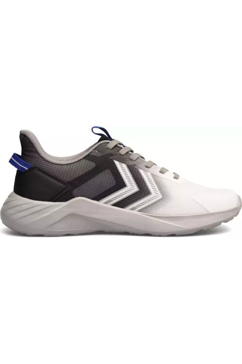 Beyaz-Siyah-Gri Fileli Bağcıklı Hafif Unisex Yürüyüş ve Spor Ayakkabı Sneaker 900795 Hml Solar Performance
