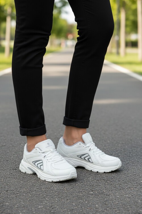 Beyaz Fileli Comfort Taban Unisex Spor Ayakkabı 101 25029 Dipper G