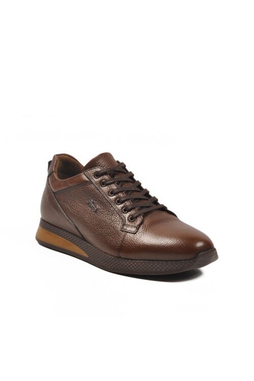 Kahve Floter Hakiki Deri Erkek Günlük Ayakkabı 3235 M