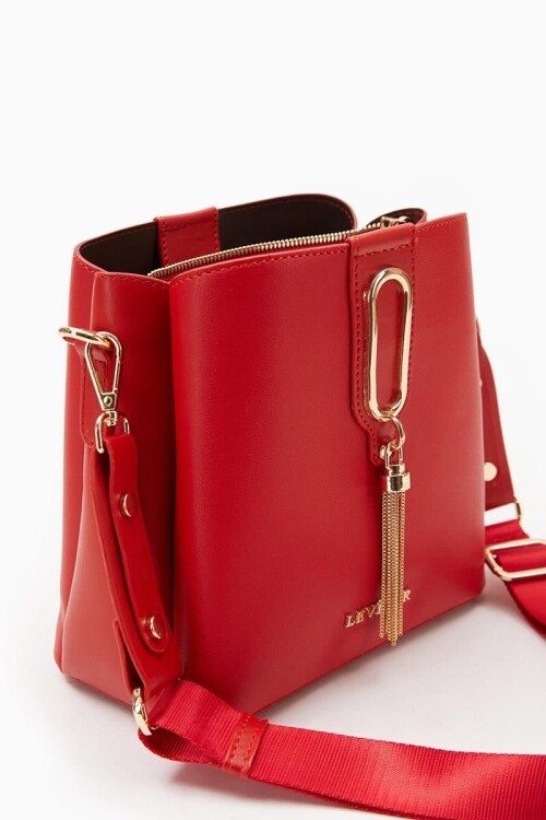 Kırmızı Kadın Omuz Çantası Levidor 930126