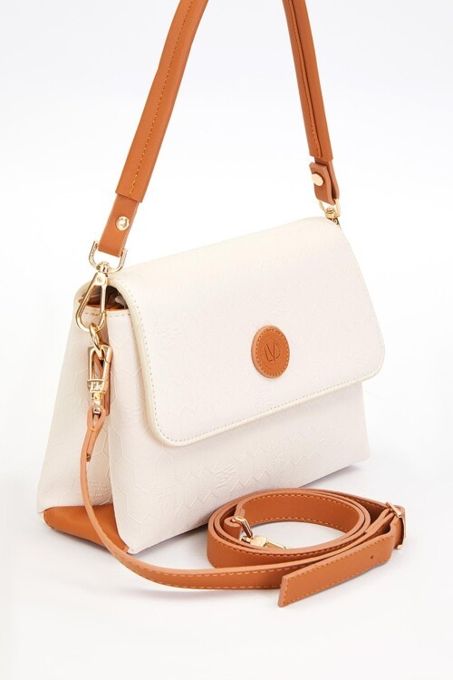 Krem  Kadın Omuz Çantası 930517 Çanta