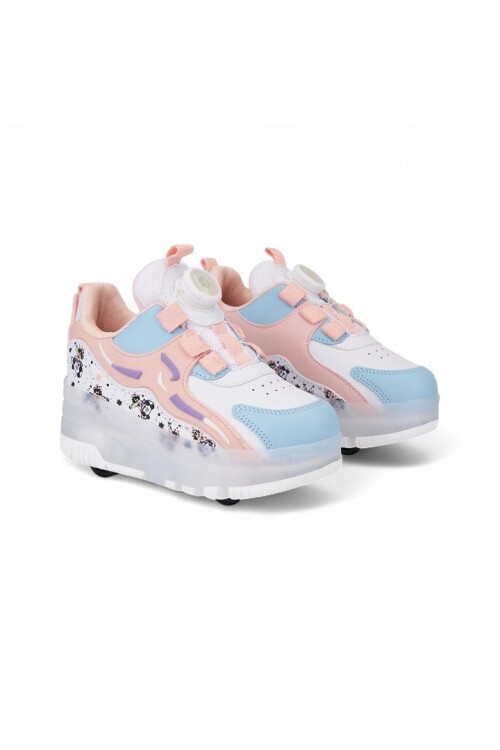 Rocky Pudra Ortopedik Işıklı Patenli Çocuk Spor Ayakkabı Nils F