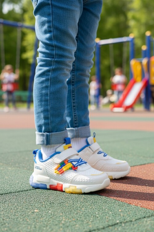 Saks Cırtlı Hafif Çocuk Spor Ayakkabı Heros P