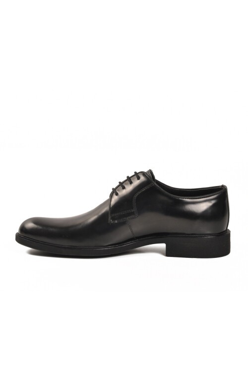 Siyah Açma Hakiki Deri Erkek Klasik Ayakkabı 02133 M