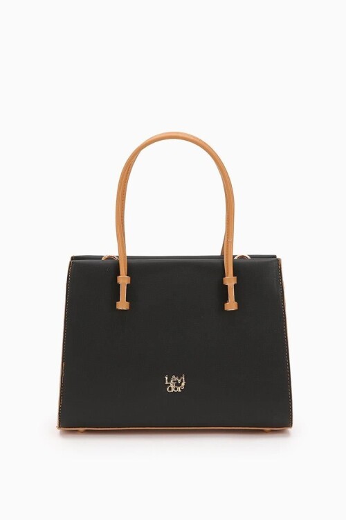 Siyah-Camel Kadın Omuz Çantası 930156