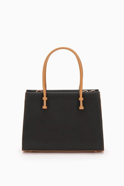 Siyah-Camel Kadın Omuz Çantası 930156