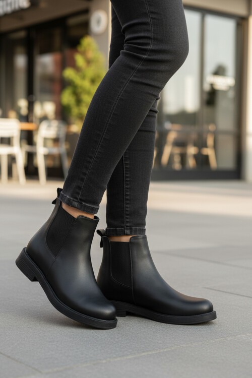 Siyah Cilt Hafif Kadın Bot 284097 Z