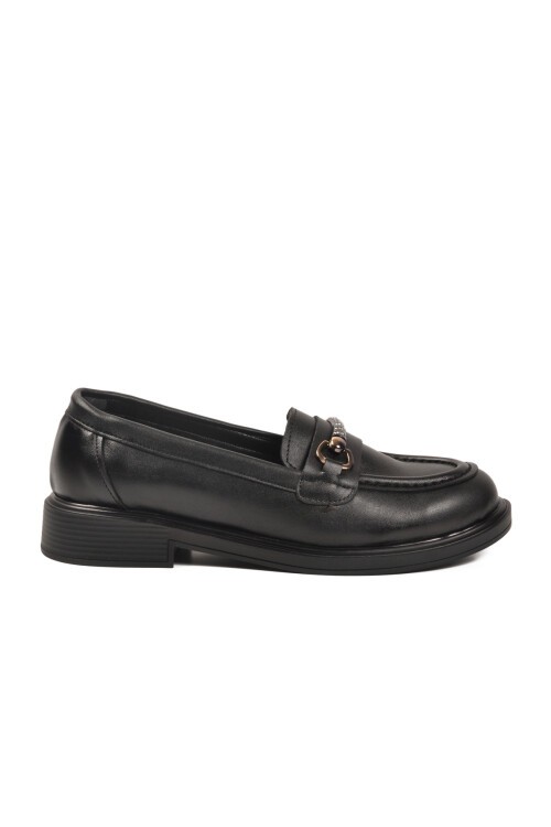 Siyah Cilt Kadın Günlük Ayakkabı 572441 Z