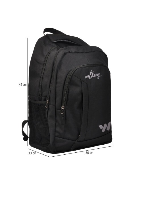 Siyah-Füme Unisex Okul Çantası Kupra Sırt Çantası